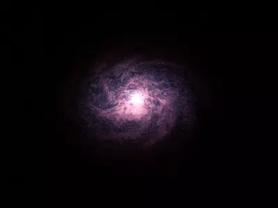 galaxy spiral Low-poly 3D model