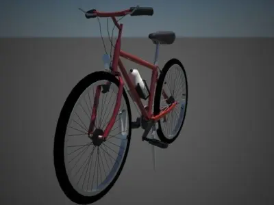 Bicycle Low-poly 3D model 19