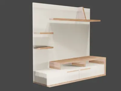 tv table Free low-poly 3D model