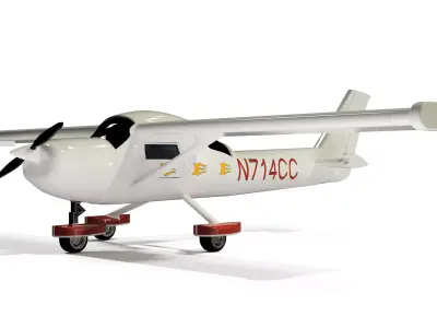 Cessna 150 M 3D Printable desktop Plane 3D print model