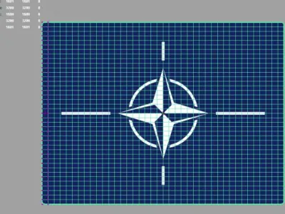 NATO 3d Flag 3D model