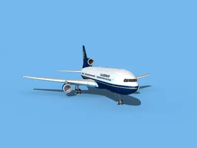 Lockheed L-1011 TriStar Claedonian 3D model