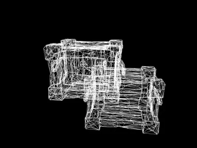 Low Poly Stylized Nautical Crate Set Low-poly 3D model