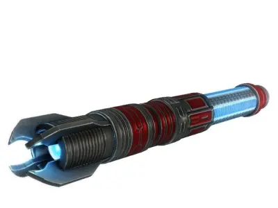 Missile 3 sci-fi low poly Low-poly 3D model