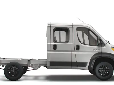 RAM Promaster Chassis Truck Crew Cab 3450 WB 2023 3D model