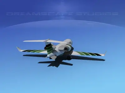 LearJet 45 V17 3D model