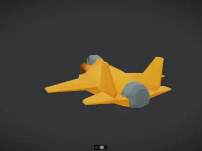 Spacecraft Jet aircraft plane 3dmodel 10 3D model