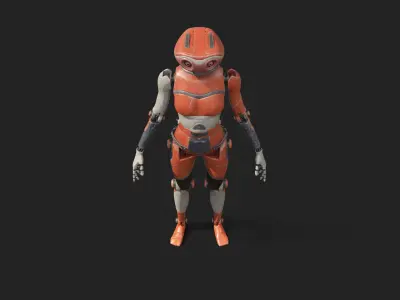 Robot 3D model 90