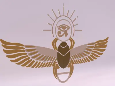 Egyptian Symbols - 012 Low-poly 3D model