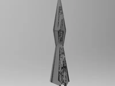 Pyramid Sc-Fi shapes designs 3D model