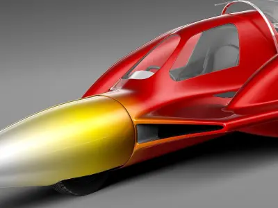 Turbo Sonic Concept Car Free Sample Model Free 3D model
