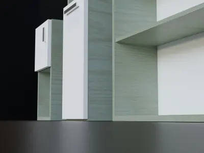 Bathroom furniture 01 Free low-poly 3D model