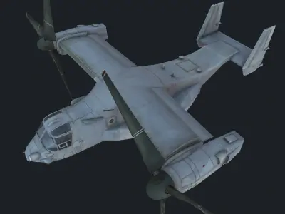 MV-22 Osprey Low-poly 3D model