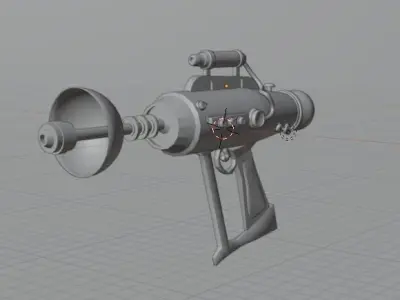 raygun spacial Low-poly 3D model
