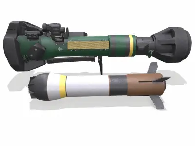 NLAW Next Generation Light Anti-tank Weapon Low-poly PBR Low-poly 3D model