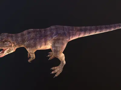 Giganotosaurus t - rex Low-poly 3D model