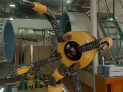 ROBOT ARM Free low-poly 3D model