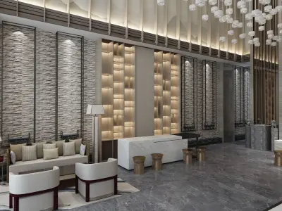 The Hotel Lobby 16 3D model