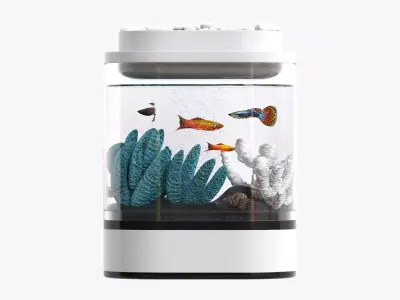 Xiaomi Geometry Mini Lazy Fish Tank 3D model