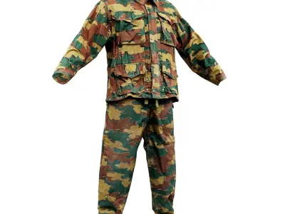 Camouflage Full Low-poly 3D model