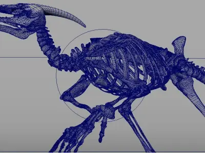 Dinosaur bone 3D model 3D model