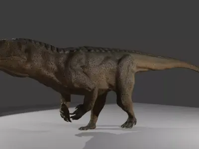 Postosuchus Low-poly 3D model