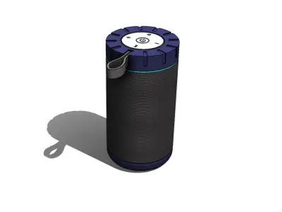 Portable speaker SolidWorks Model Free 3D model