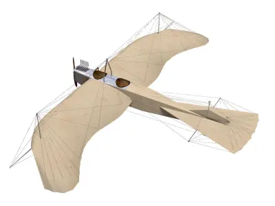 Etrich Taube 3D model