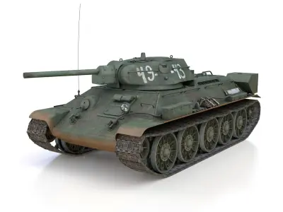 T-34-76 - Model 1942 - Soviet medium tank - 49-43 3D model