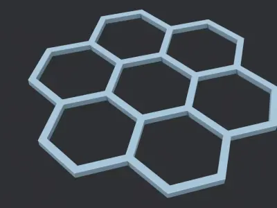 Lowpoly Scifi Luminaire Low-poly 3D model