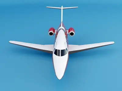 Beechcraft Premier IA private jet Low-poly 3D model