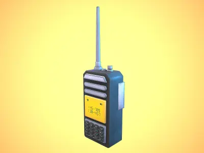 WALKIE TALKIE CARTOON STYLIZED Low-poly 3D model