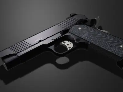 MAGNUM DESERT EAGLE 1911 g 45ACP Low-poly 3D model