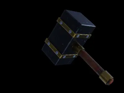 HammerGameReady Low-poly 3D model