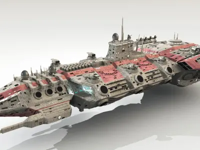 CDF Starfall Battleship 3D model