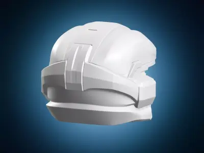 Sci-Fi Super Soldier Helmet 3D print model