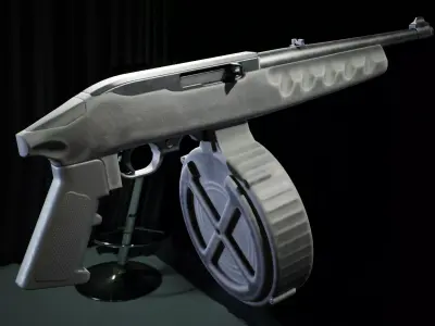 PBR - Ruger 10 22 Beehive Rifle - Game-Ready 3D Asset Low-poly 3D model