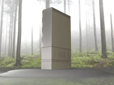 Electrical Distribution Cabinet 161 Low-poly 3D model