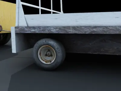 Airfield cargo truck -Harlan brand 3D model