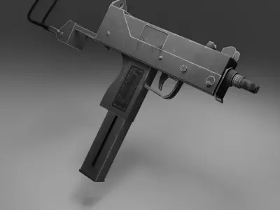 Mac -10 -9000 triangles- Realistic Low-poly 3D model