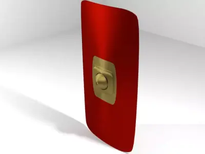 Personal Armor Shield - Roman Shield 3D model