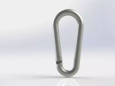 Carabiner 6mm 3D model