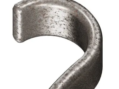 Rusty Spiral Spring 3D model