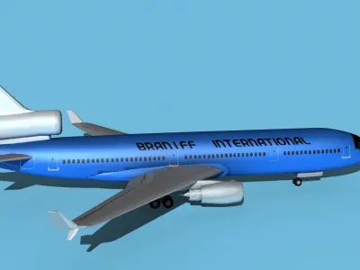 McDonnell Douglas MD-11 Braniff 3D model