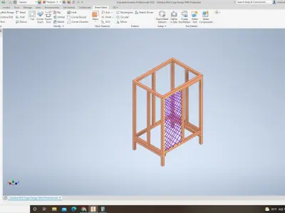 Outdoor Bird Cage Frame 3D print model