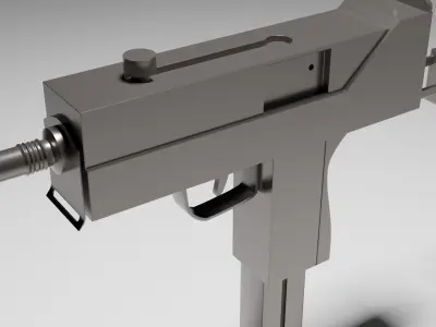 UZZI gun Free low-poly 3D model