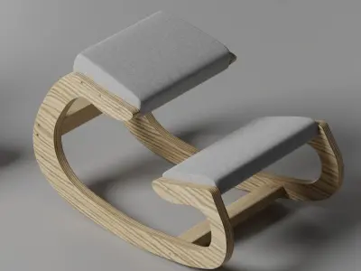 Predawn Ergonomic Kneeling Chair for Upright Posture Free 3D model