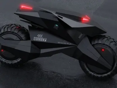 Motorcycle Robot 3D model