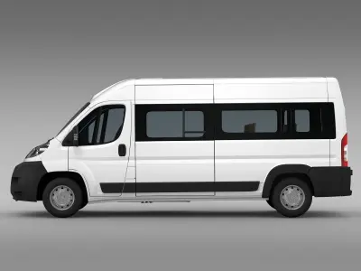 Peugeot Boxer Window Van L3H2 2006-2014 3D model