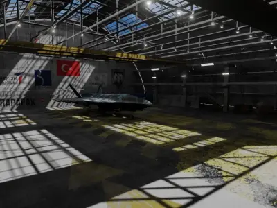 Baykar KIZILELMA 3D Model Low-poly 3D model